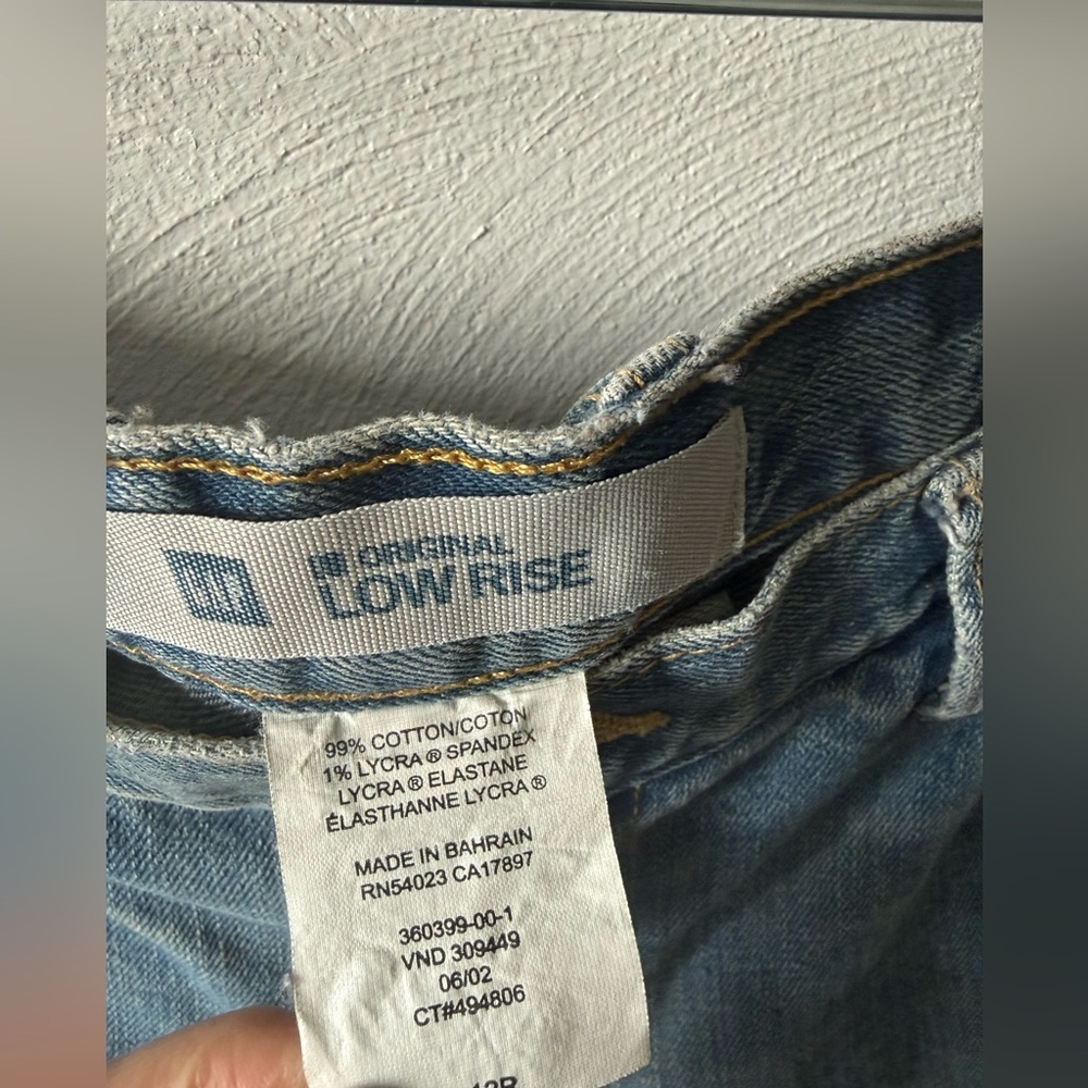 Y2K 2002 GAP Original Low Rise Dusty Wash Crop Capri Jeans 12R Vintage EUC - Picture 6 of 6